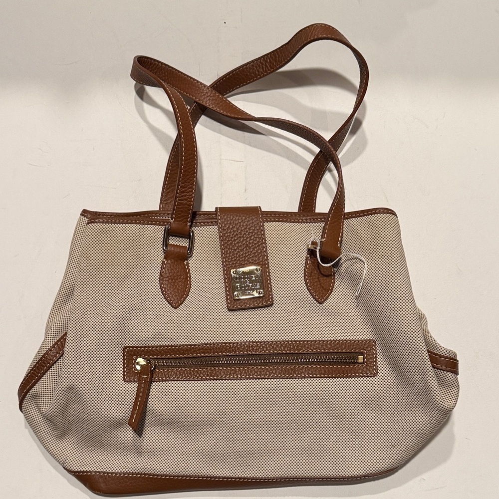 Brown and Cream Tote Bag